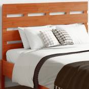 Tête de lit cire marron 120 cm bois massif de pin