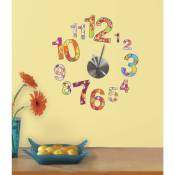 Thedecofactory - horloge - Stickers repositionnables
