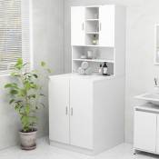 Vidaxl - Meuble pour machine à laver Blanc