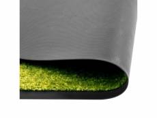 Vidaxl paillasson lavable vert 90x150 cm 323431