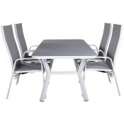 Virya Ensemble table et chaises de jardin, table 90x160cm