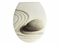 Abattant wc universel avec système de ralentissement easy-close, modèle sabbia
