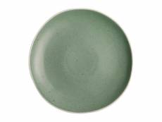 Assiette plate 205 mm chia - 3 couleurs - boîte de 6 - olympia - vert - porcelaine x27mm