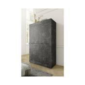 Azura Home Design - Argentier basic marbre gris anthracite 102x162 cm