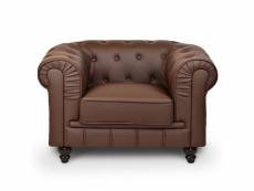 Chesterfield - fauteuil chesterfield marron