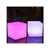 Cube 40cm led lumineux multicouleur rgb avec télécommande - Multicolore