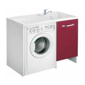 Ensemble de lavabo Red Interior Design En 6 tailles 109x60 cm couvercle de machine é laver lavabo gauche