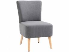 Fauteuil lounge design lenny gris