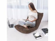 Giantex canapé paresseux tatami pliable chaise de plancher coussin de chaise de lit siège de sol pour maison, bureau 105x56x15 cm