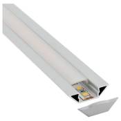 Ledbox - kit - Profilé aluminium singe pour bandes led, 2 mètres