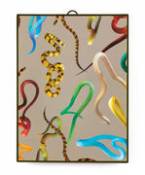 Miroir Toiletpaper / Snakes - Medium H 30 cm - Seletti multicolore en plastique