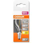 OSRAM Ampoule LED Sphérique clair filament 1,5W=15
