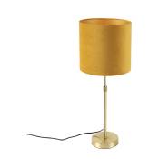 Parte - Lampe de table avec Abat-Jour - 1 lumière - ø 250 mm - Jaune - Rustique - éclairage intérieur - Salon i Chambre i Cuisine i Salle à manger