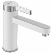 REA - robinet de lavabo polo white chrom bas - chrome/blanc