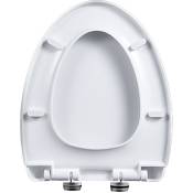 Sièges de toilettes antibactériens, matériau 01G-PP, housse de siège de toilette douce en forme de V blanc, coussin de siège de toilette standard