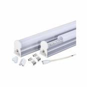 T5 Neon Led Tube 6 10 15 18 Watt 30 60 90 120 Cm Warm Natural Cold Light -Natural White Opaque Cover 60 Cm - - Bianco Naturale