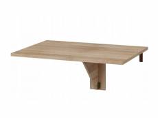 Table murale pliable étagère rabattable 100x70 chêne sonoma modèle: homni 8 table pliante