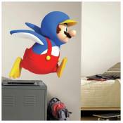 Thedecofactory - super mario - Stickers repositionnables Super Mario, Nintendo 86x71 - Multicolore