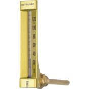 Thermomètre coudé boîtier aluminium pour chauffage