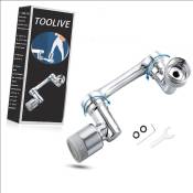 Toolive - Robinet Extender 1080 Rotatif Anti-éclaboussures Filtre Robinet Pivotant Spray Forkitchen - Double mode