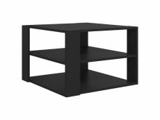 Vidaxl table basse noir 60x60x40 cm aggloméré