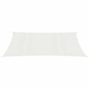 Voile d'ombrage 160 g/m² Blanc 2,5x4 m PEHD - Inlife