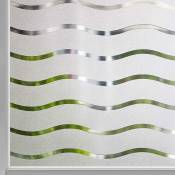 2 × (45x100cm) Film de fenêtre intimité mat autocollant