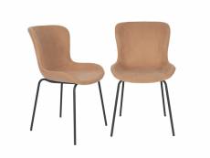 2 chaises design de salle à manger junzo