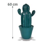 Aic International - Cactus d'extérieur vert h 60 cm