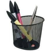 Alba - Pot à crayons en métal mesh noir - Noir