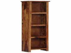 Bibliothèque meuble de rangement | meuble étagère 50 x 30 x 100 cm bois de sesham massif meuble pro frco94038