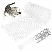 Bluedeer - Anti-Chat avec Pointes, Grille Tapis Anti-Chat Anti-Chiens, Pointes Répulsif Dissuasif pour Chat Chien Animal, Pic Anti-Chat Anti-Chat