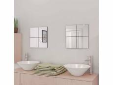 Carreaux de miroir sans cadre 16 pcs 20,5 cm meuble pro frco34407