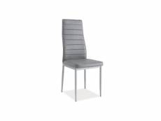 Chaise moderne - h261 bis - 40 x 38 x 96 cm - gris