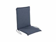 Coussin pour fauteuil de jardin inclinable couleur bleu oléfine, 92x42x4cm,hydrofuge E71932404