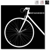 Designobject - Horloge murale de vélo design carré 80x80cm moderne Bike On Big | Noir