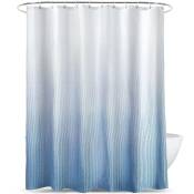 Ensemble de rideaux avec tapis et crochets pour salle de bain texturé imperméable tissu dégradé rideau de douche de bain 180180cm
