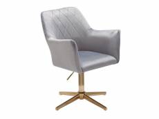 Finebuy chaise de bureau design velours chaise pivotante