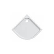 Geberit - Receveur de douche d'angle rond iCon profondeur 50 mm 900 x 900 mm blanc