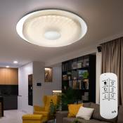 Globo - Plafonnier télécommande dimmable led plafonnier de chambre à coucher avec feuille effet 3D, couleur de lumière réglable, 24W 1700lm, d 45 cm