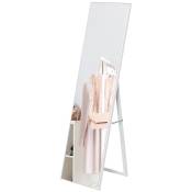 HOMCOM Miroir rectangulaire sur pied miroir de sol