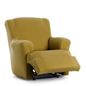 Housse de fauteuil relax XL extensible moutarde 60