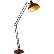 Lampe sur pied rouille doré lampe sur pied salon salle de travail éclairage réglable Globo 58322