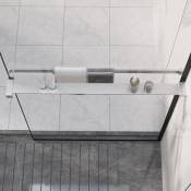 Maisonchic - tagère de douche Meuble Étagère Meuble de rangement paroi de douche à l'italienne Chromé 80 cm 38343