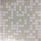 Mosaique piscine Mix de Blanc Neige neve 32.7x32.7