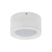 Plafonnier LED rond blanc 10W 4200K - Blanc