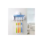 Porte-brosse à dents mural salle de bain ventouse
