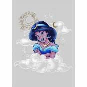 Poster Disney Aladdin - Jasmine portrait dans les nuages 30 cm x 40 cm - Multicolor