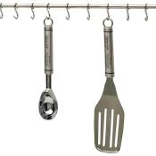 Support suspendu pour ustensiles de cuisine en acier inoxydable avec 12 crochets, 52 cm (20.5) - Kitchencraft