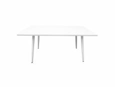 Table 200 x 100 collection rennes pieds métal et plateau blanc. Table design.